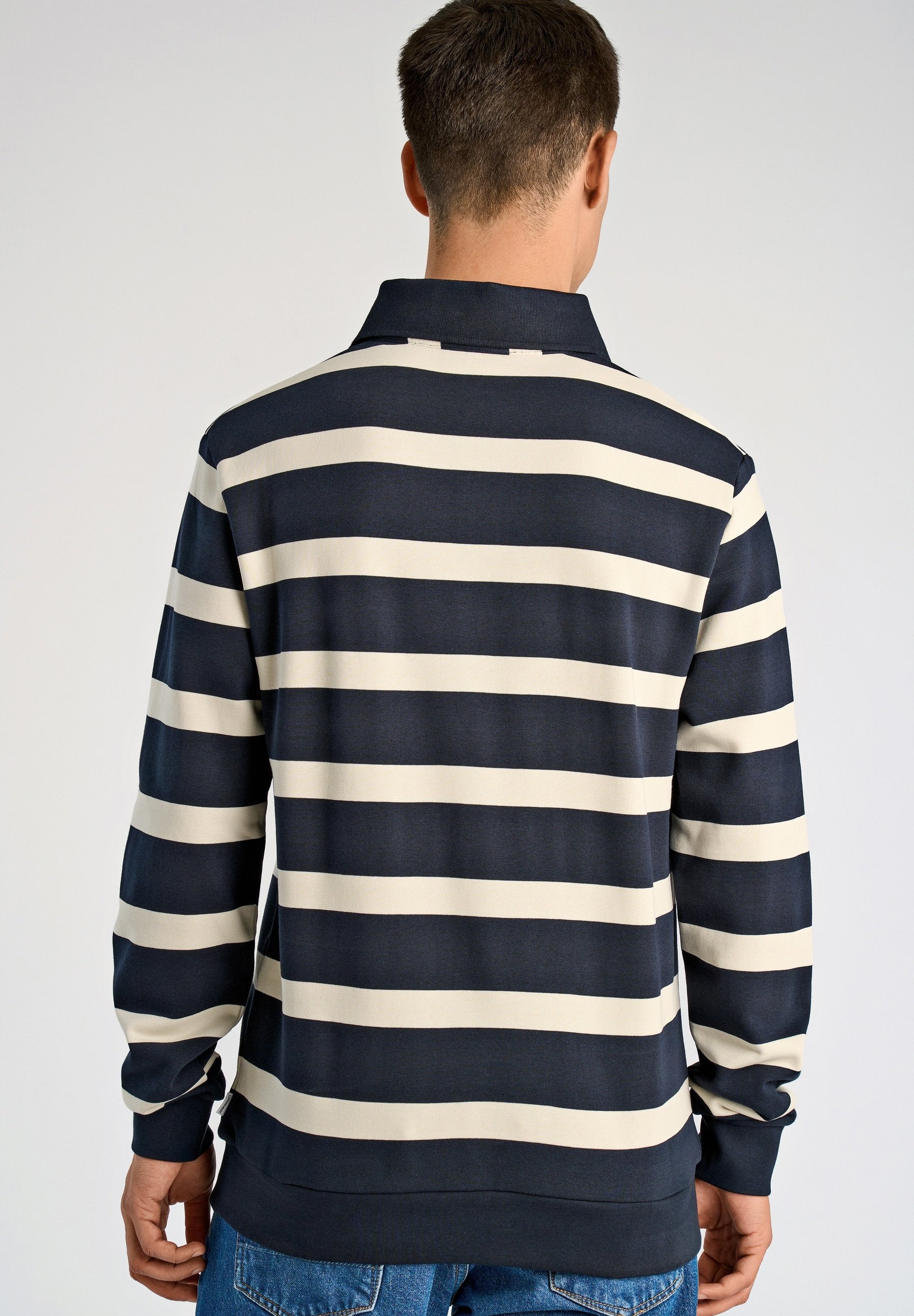 STRIPED POLO SWEATSHIRT L/S Media 4