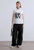 DKNY PUMICED STACK LOGO
