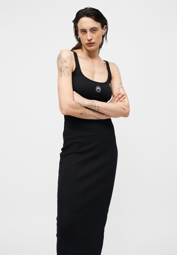 MARINE SERRE MOON LOGO LONG DRESS