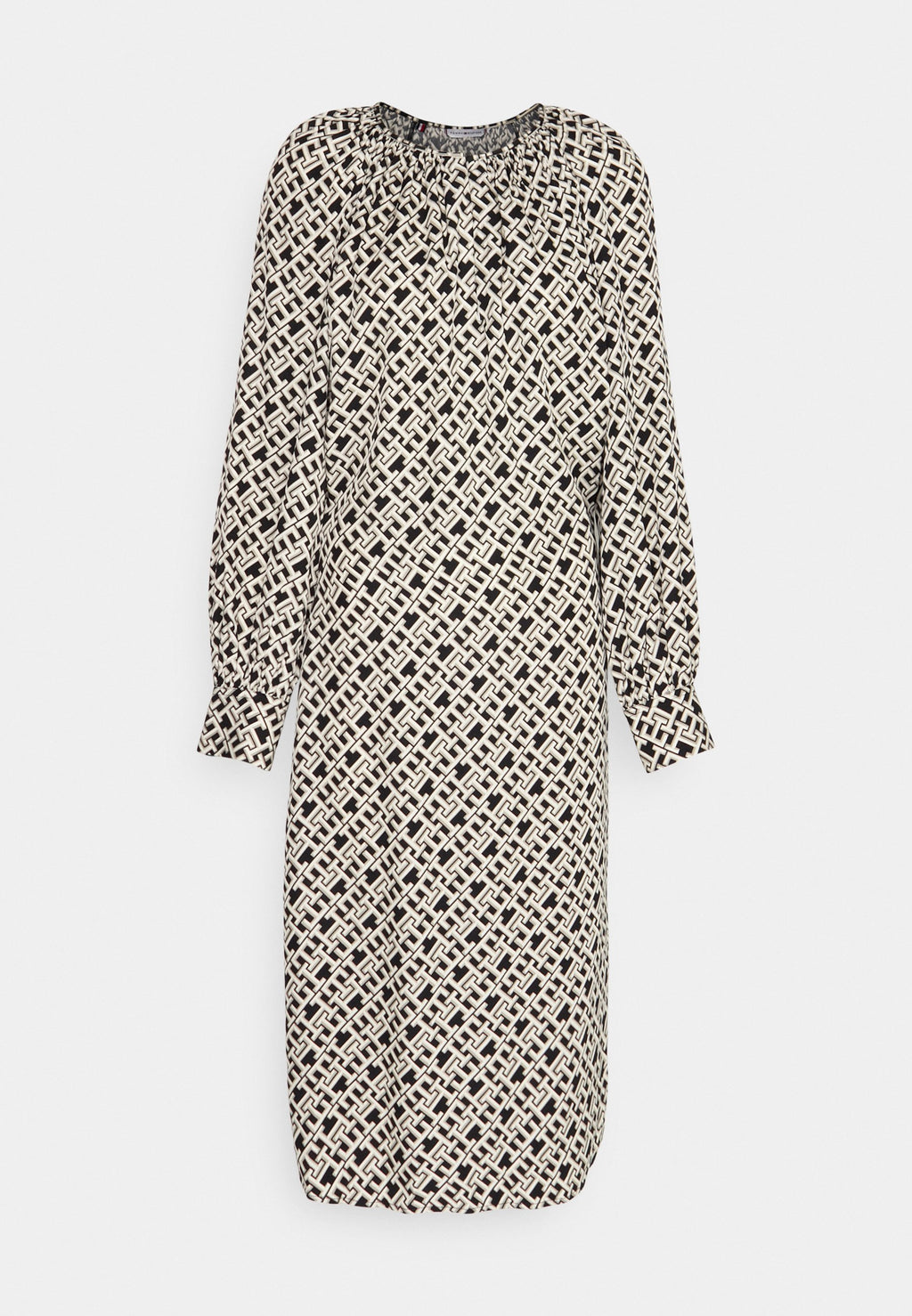 FLUID WAISTED MIDI DRESS Media 1