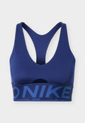 Nike Performance SCULPT BRA - Medium support sports bra - midnight navy/mystic navy/white