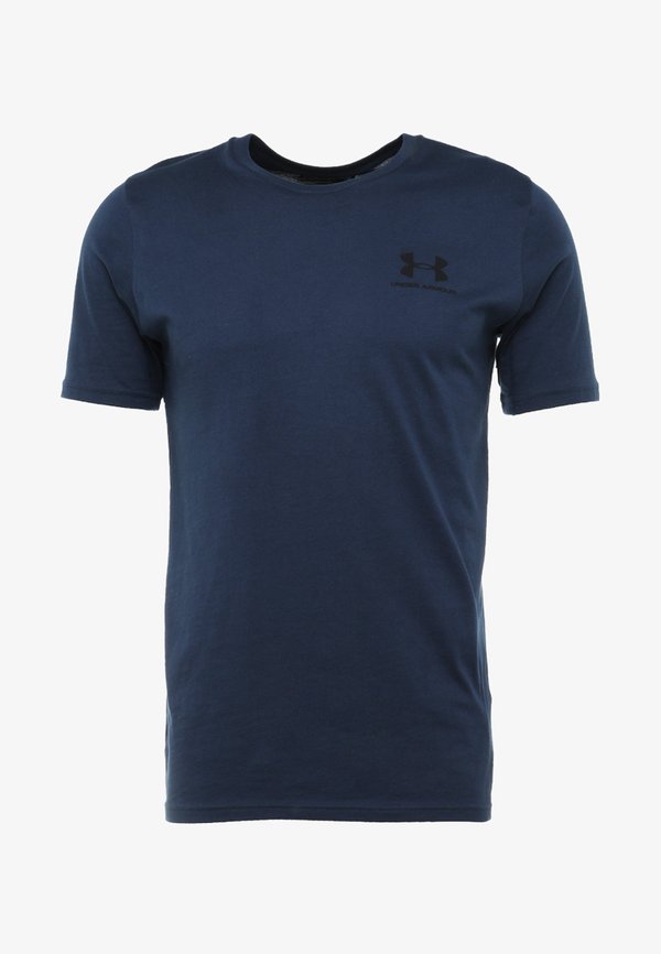 Under Armour LEFT CHEST LOGO - Sports T-shirt - academy/black