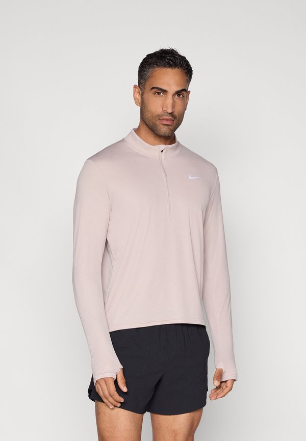 Nike Performance PACER TOP - Long sleeved top - moon particle/reflective silver-coloured