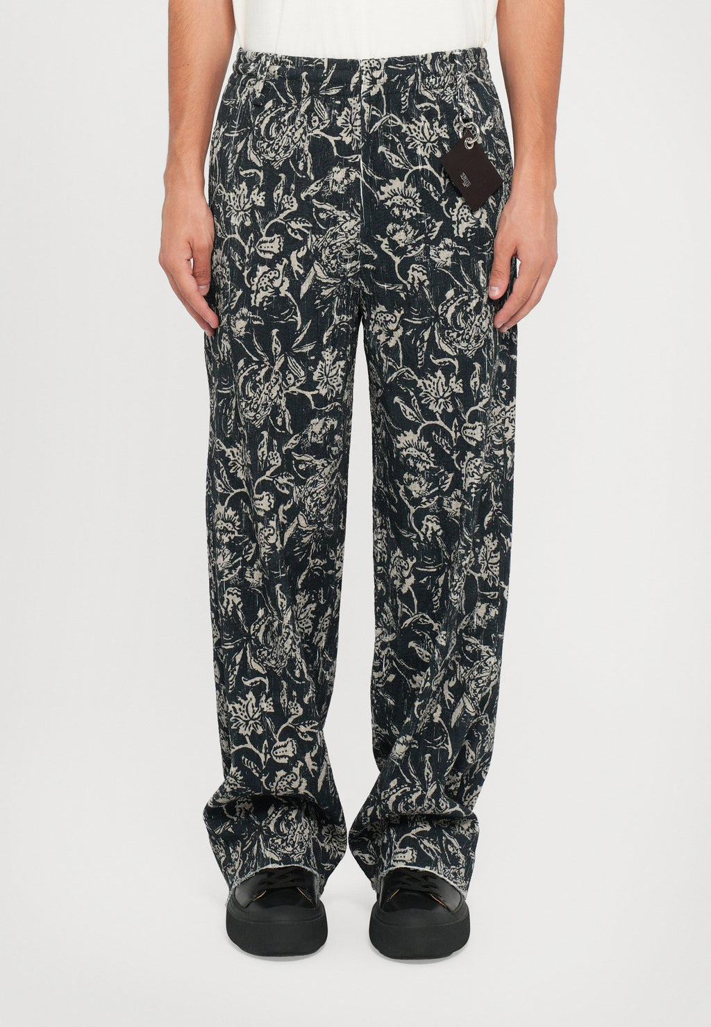 Dhruv Kapoor PLEATED TEXTURE WIDE LEG