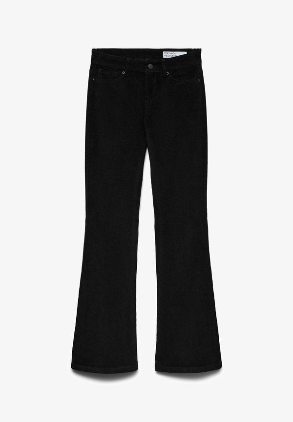 Vero Moda VMSIGI Low rise Corduroy - Trousers - black