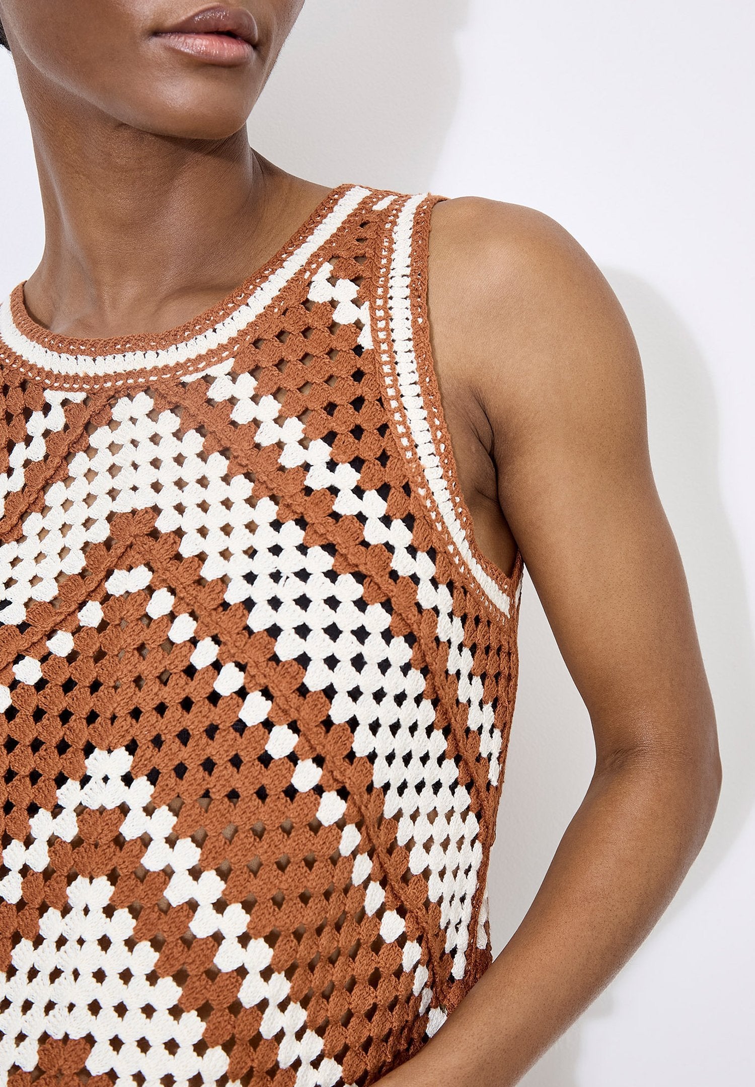 Apricot CHEVRON CROCHET