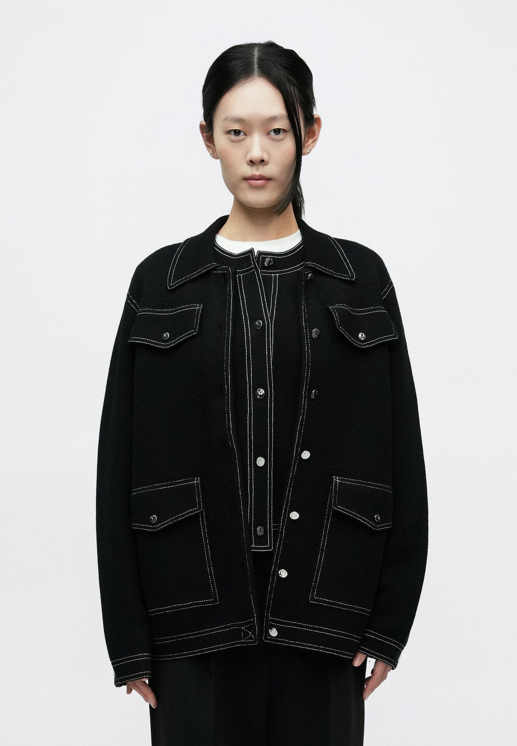 Tory Burch TOPSTITCH JACKET