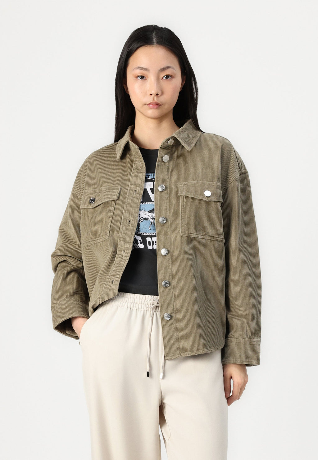 ONLY ONLGINNY WIDE PULL UP PANT