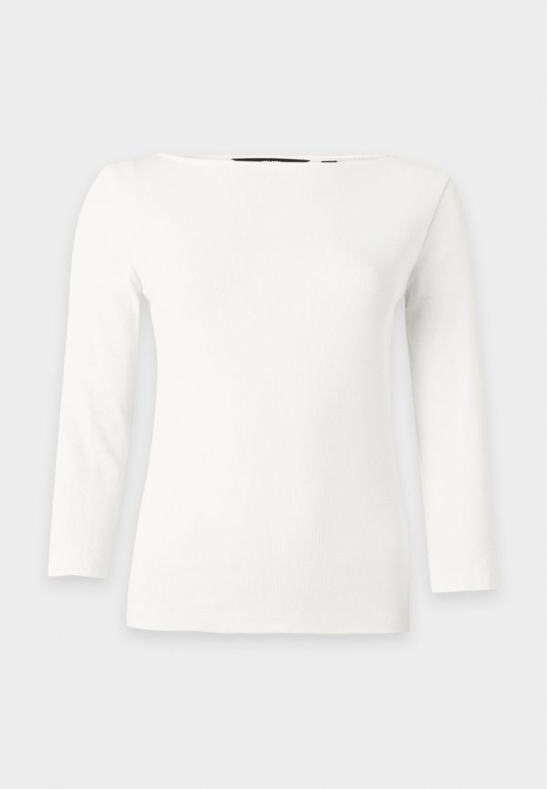Vero Moda VMCHLOE PANDA BOATNECK - Long sleeved top - snow white