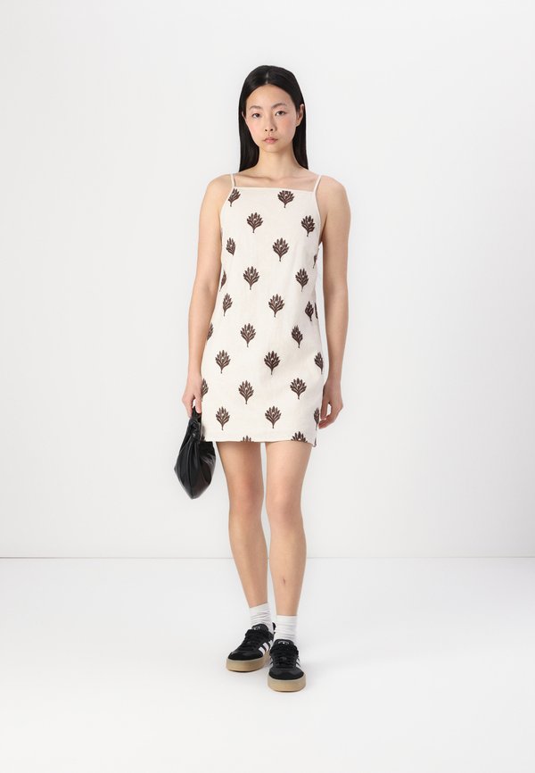 Abercrombie & Fitch Shift Linen Blend Mini Dress