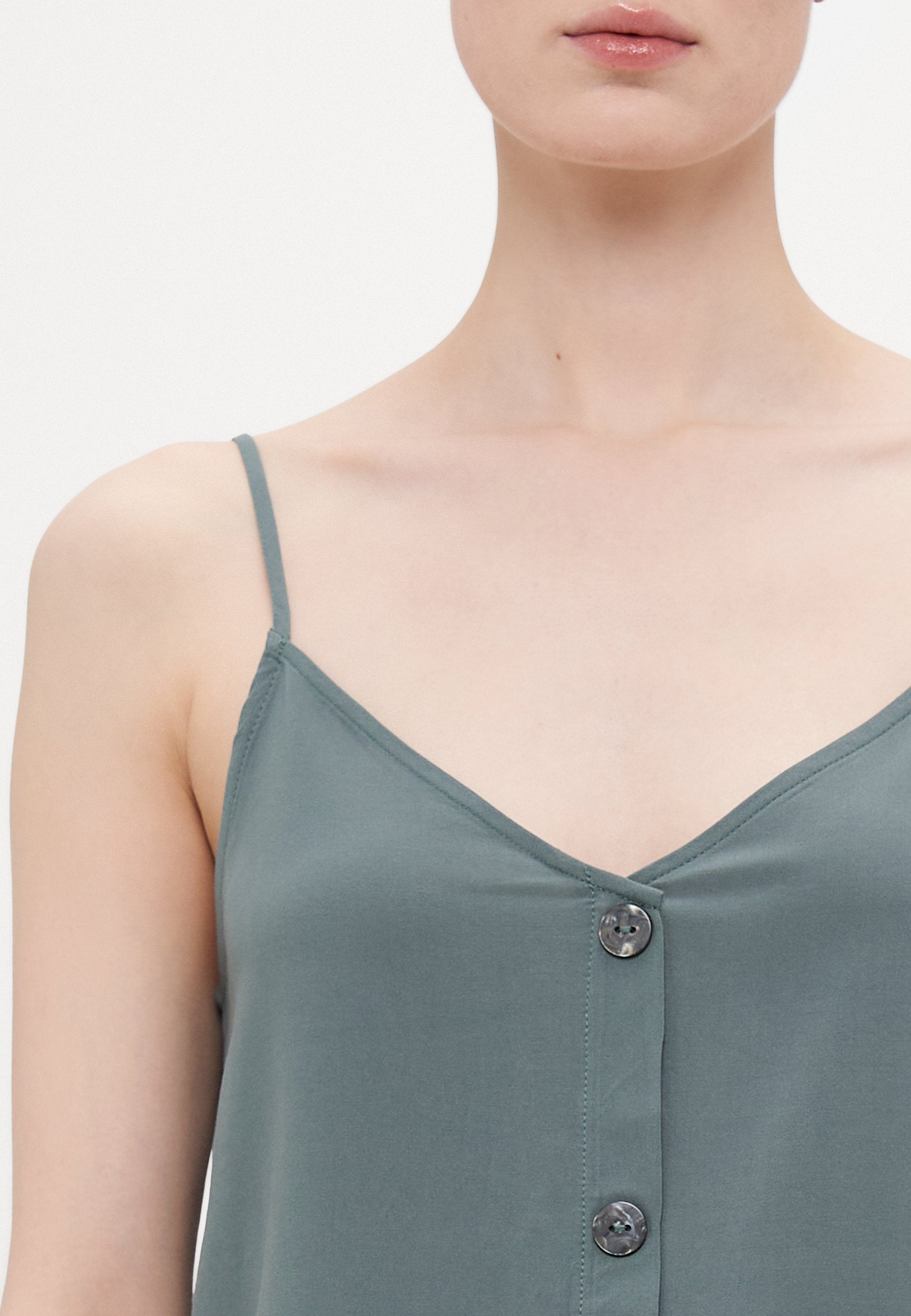 ONLY Tall ONLNELLY LIFE BUTTON SINGLET SOLID