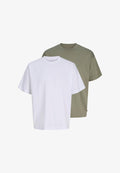 Jack & Jones JACK & JONES PACK 2 - Basic T-shirt - weiß   grün