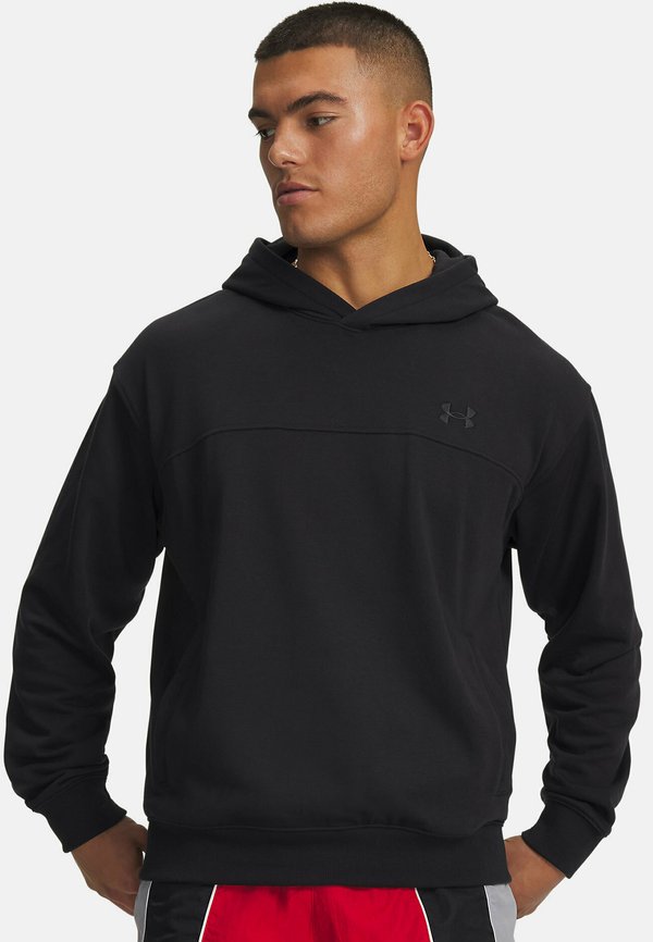 Under Armour RIVAL LIGHTWEIGHT - Hoodie - black