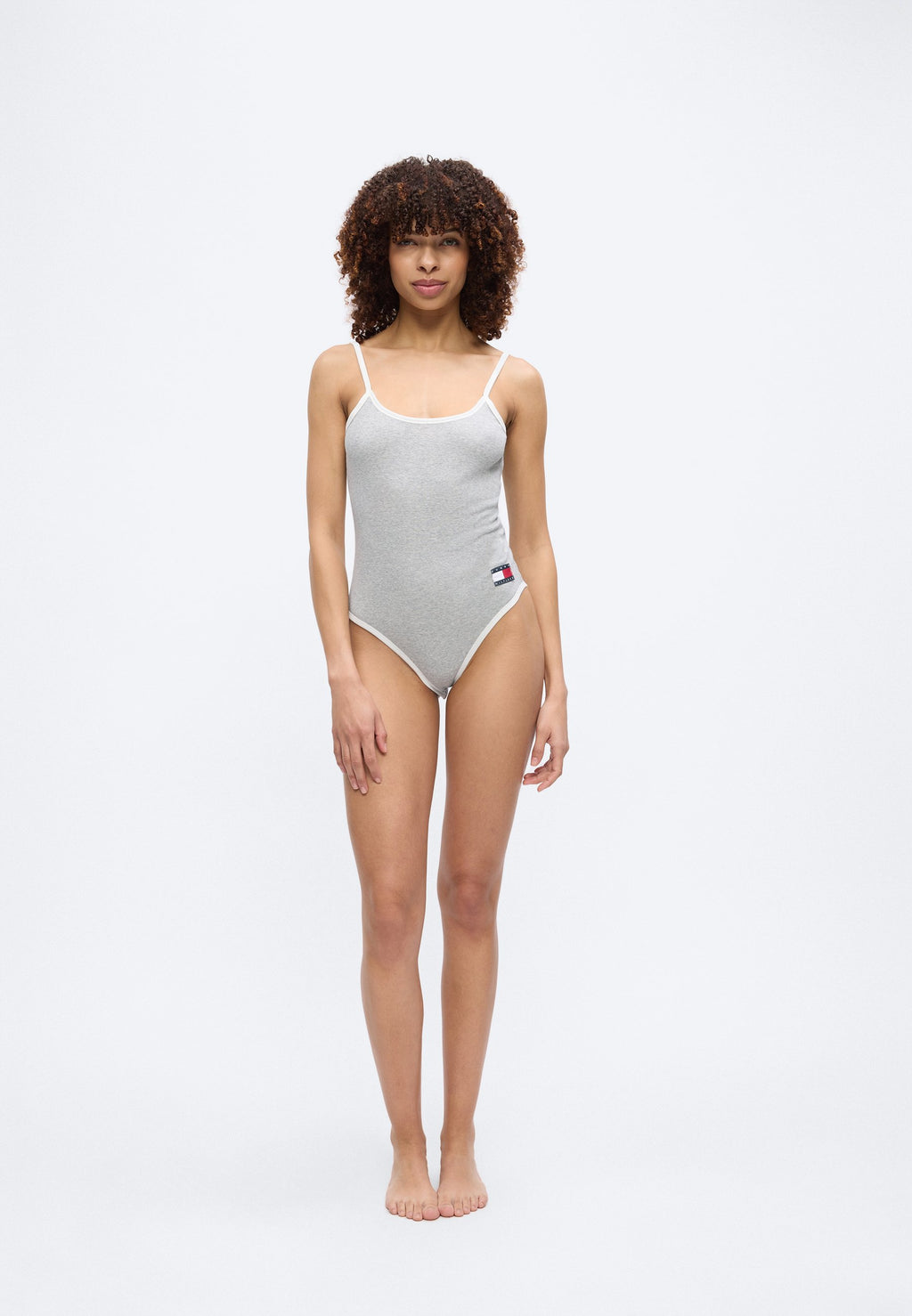 HERITAGE LOGO RIBBED SCOOP BACK BODYSUIT Media 4