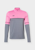 Under Armour CHALLENGER TRAINING - Long sleeved top - titan gray/pink frenzy/black