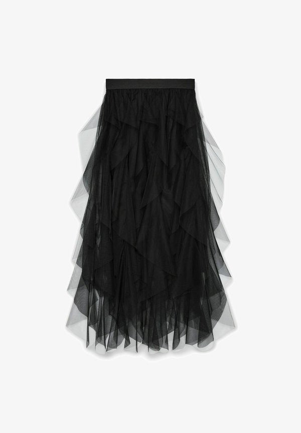 Vero Moda VMEVE High waist Long - Maxi skirt - black