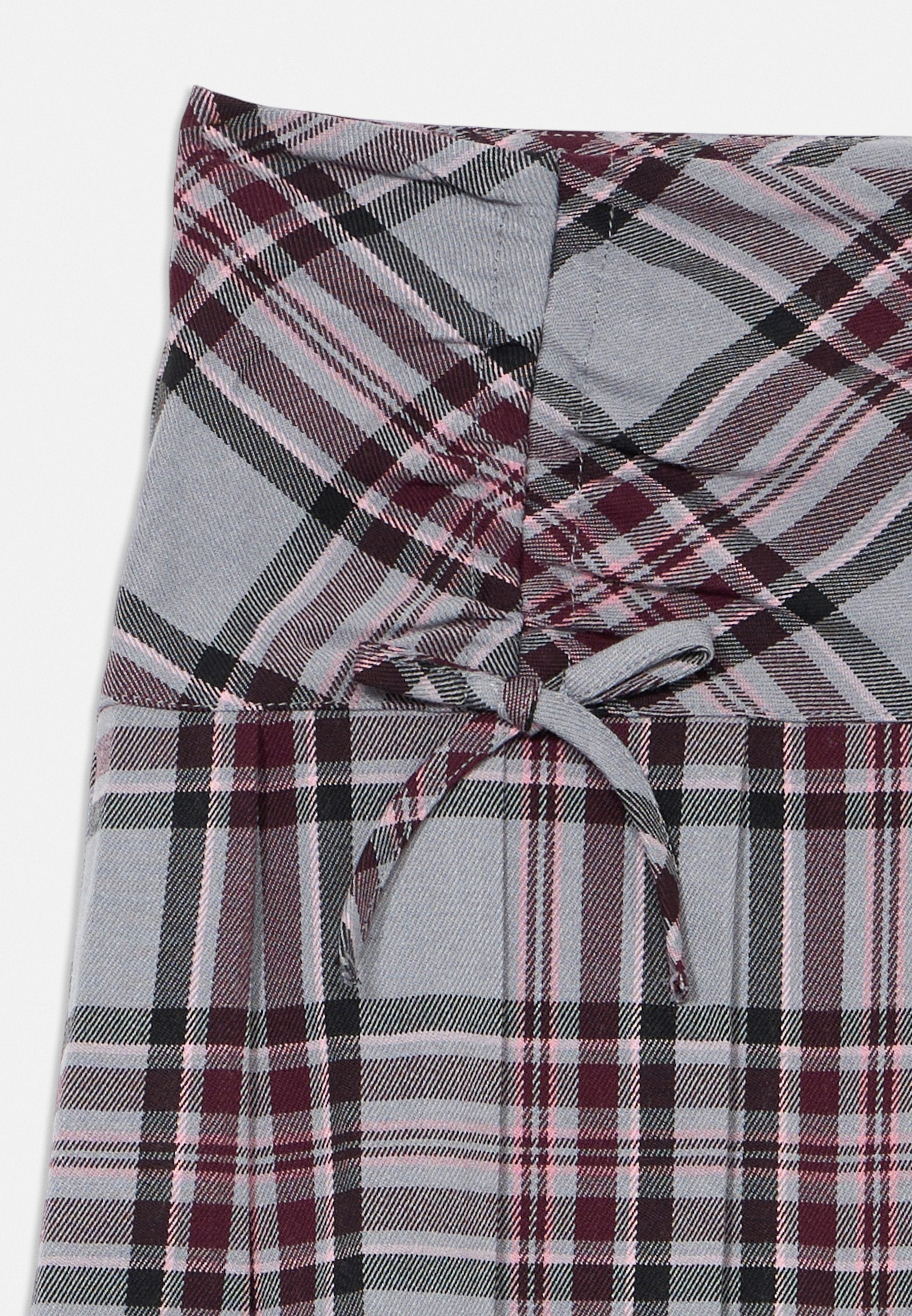 Lindex SKIRT PLEATED WITH CHECK AND BOWS