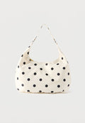 ONLY ONLLIA DOT SHOULDER BAG - Handbag - black/cloud dancer