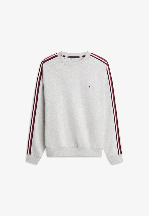 Tommy Hilfiger TRACK TOP - TH GLOBAL STRIPE LG - Pyjama top - ice grey heather