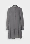 DRESS A-SHAPE SHIRT STYLE VOLANT SKIRT LONG SLEEVE KENT COLLAR Media 1