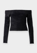 Good American OFF SHOULDER LONG SLEEVE
