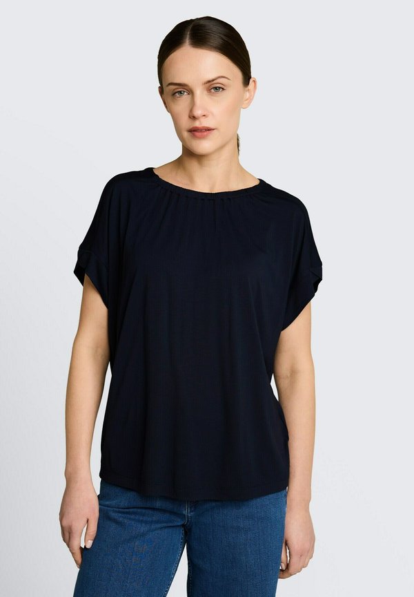 TOM TAILOR TOM TAILOR T-SHIRT T-SHIRT MIT RAFFUNGEN - Basic T-shirt - sky captain blue