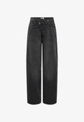 ONLY gy fit ONLGIORGIA Mid waist - Wide Leg - washed black