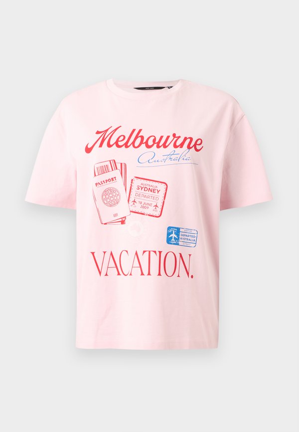Vero Moda VMNINNA MIA BOX - Print T-shirt - pink