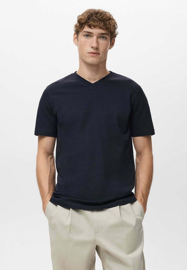 Mango ADULT - Basic T-shirt - dark blue