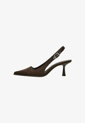 Bershka KITTEN HEEL SLINGBACK - CLASSIC HEELS - Classic heels - brown