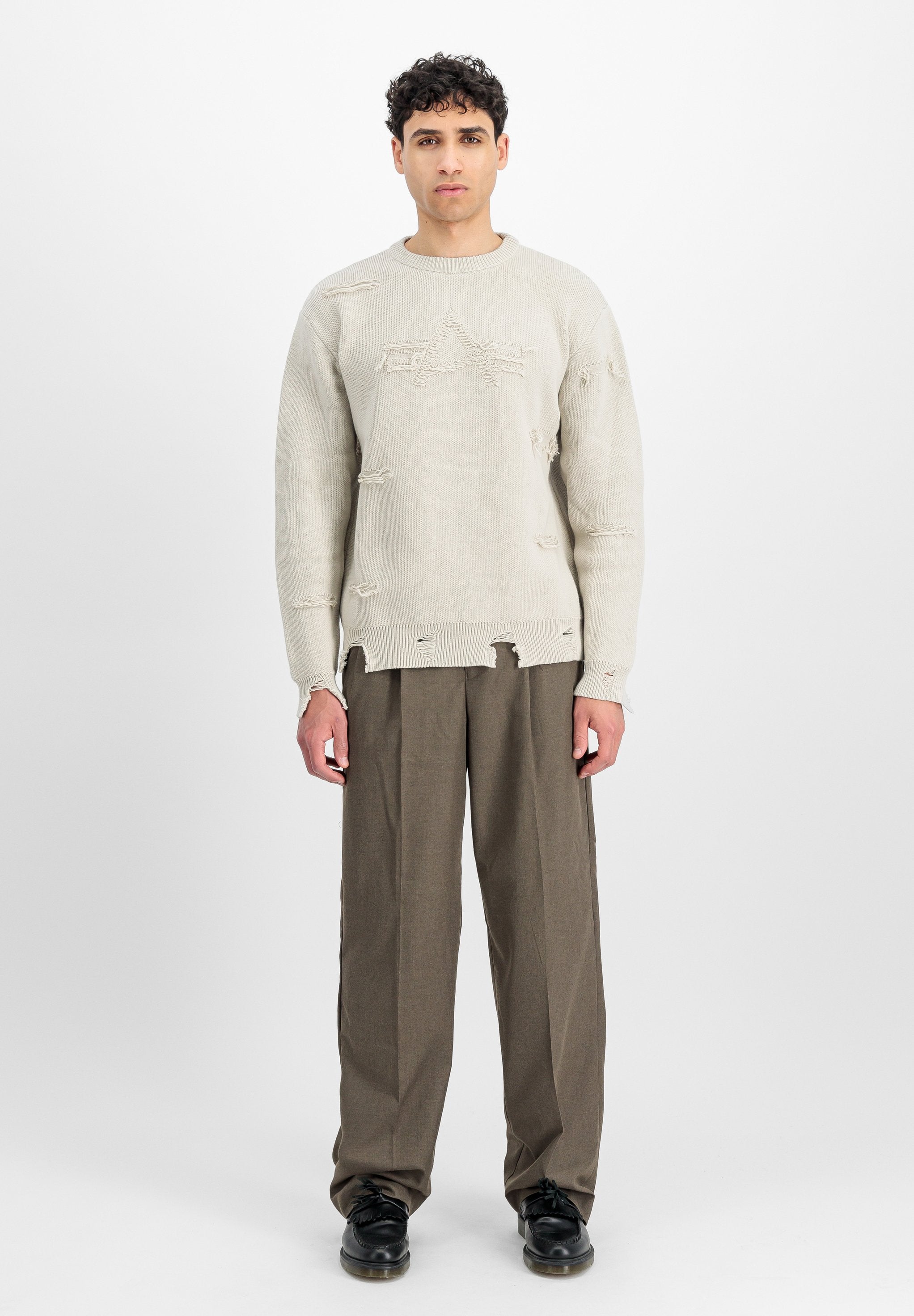 Alpha Industries DISTRESSED LOGO PULLOVER
