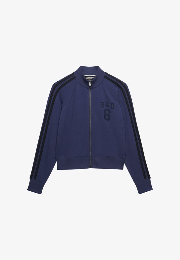 Superdry & Co SUPERDRY ATHLETIC ESSENTIALS ZIP THROUGH TRACK TOP.. - Zip-up sweatshirt - mariner navy