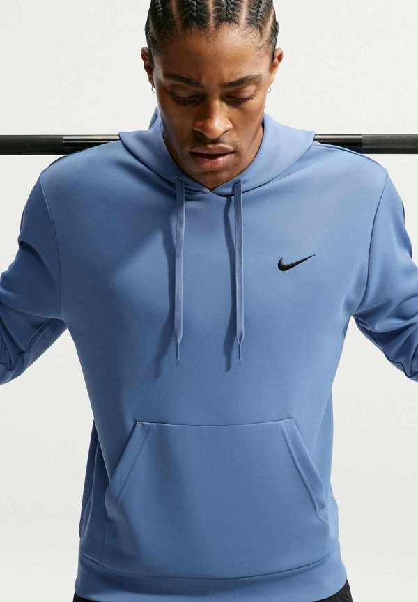Nike Performance M NK DF UV FLEX FLC PO HD - Hoodie - indigo storm indigo storm black
