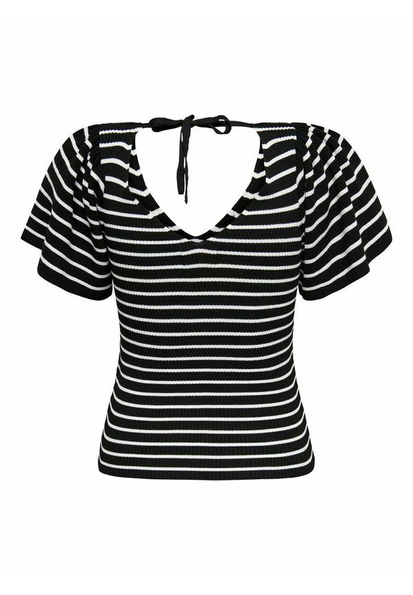 ONLY ONLLEELO STRIPE BACK V NECK