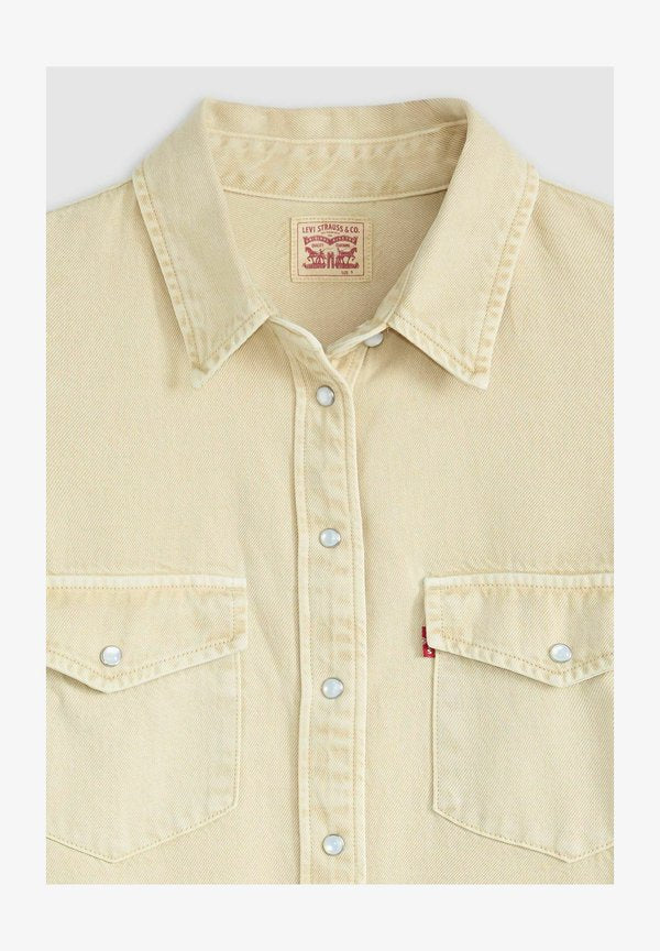 Levi's® ICONIC WESTERN - Button-down blouse - spacey brown rice to