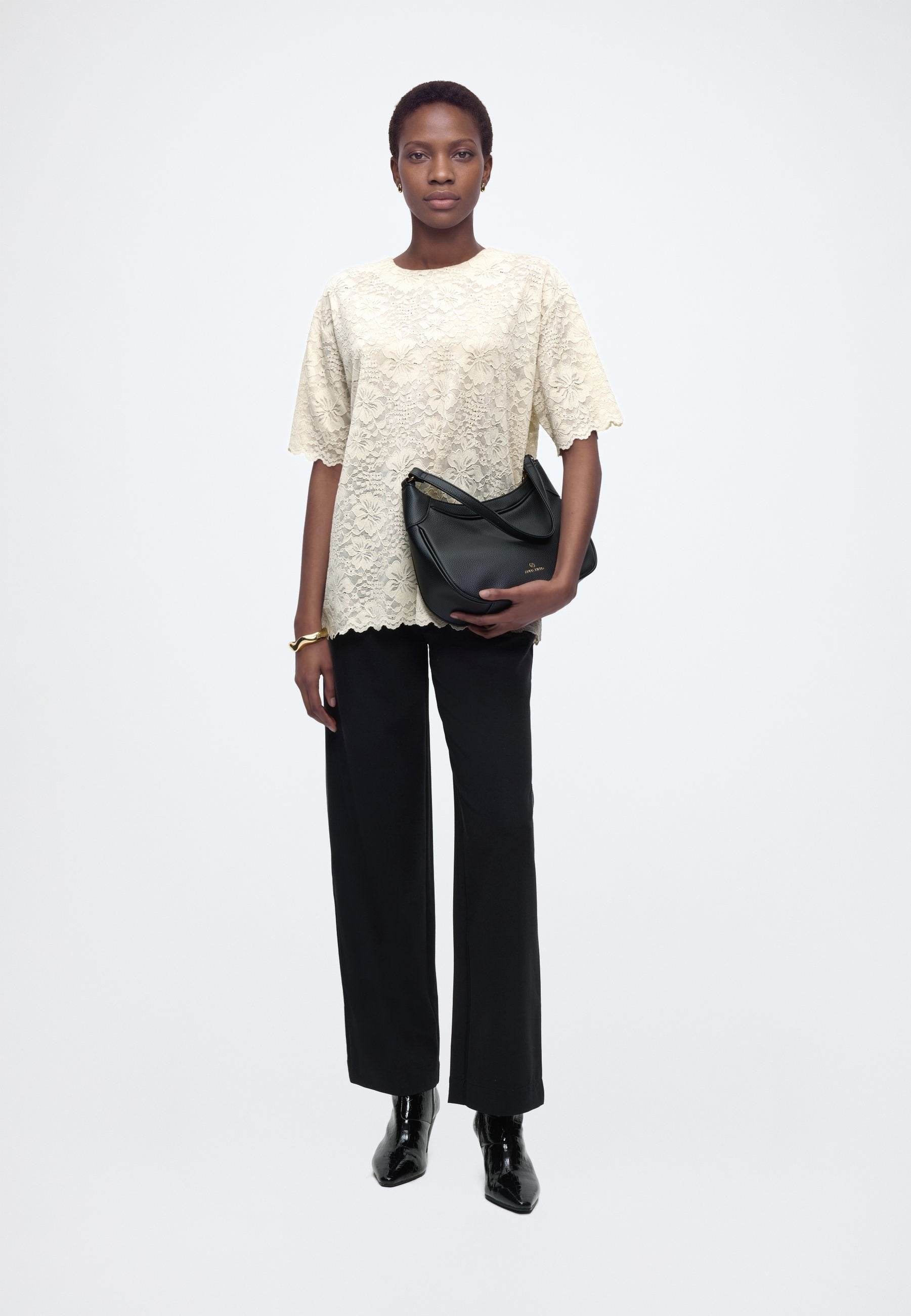 Rosemunde RWFIONA SS OVERSIZE LACE T-SHIRT