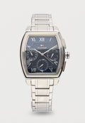 Tommy Hilfiger OXFORD - Chronograph watch - silver-coloured/blue