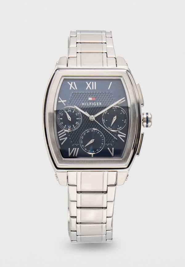 Tommy Hilfiger OXFORD - Chronograph watch - silver-coloured/blue