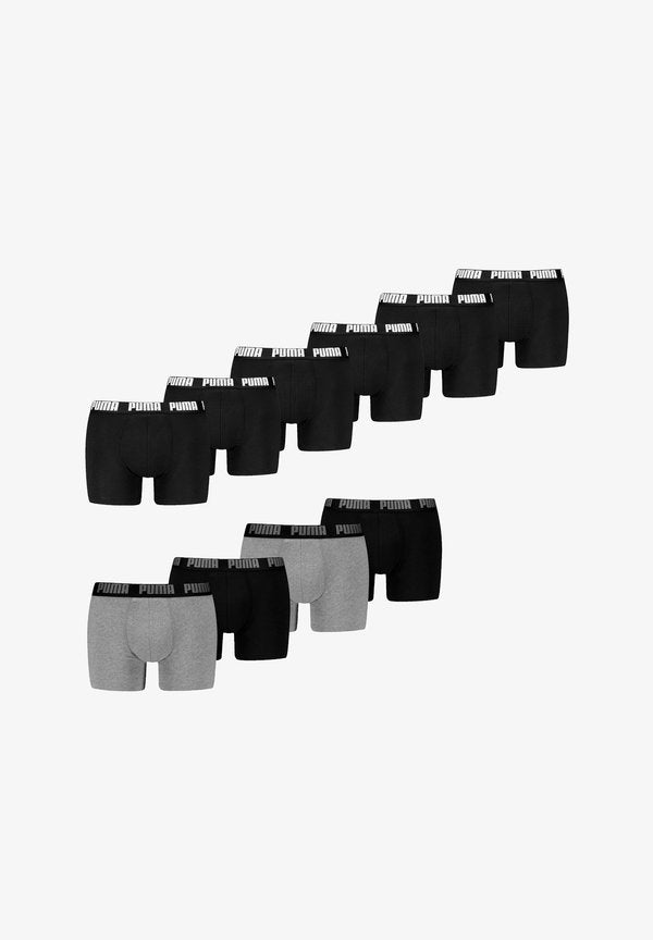 Puma EVERYDAY 10ER PACK - Boxer briefs - black black black grey