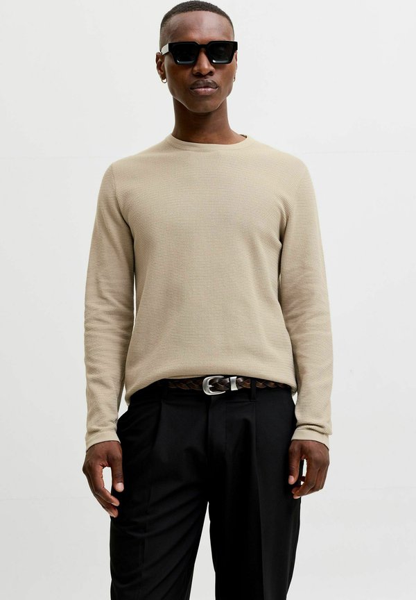 Jack & Jones KNITTED PULLOVER KNITTED PULLOVER - Jumper - feather gray