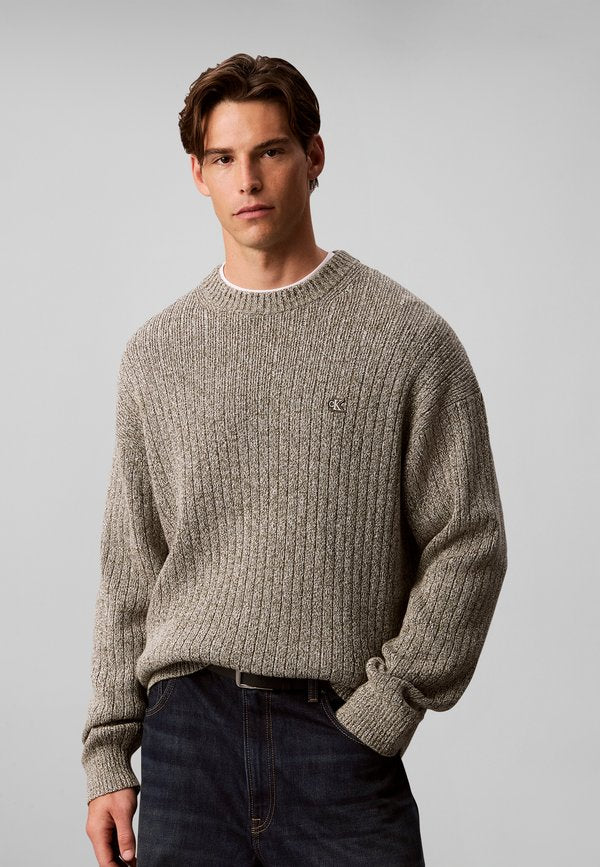Calvin Klein Jeans Jumper - olive night mouline