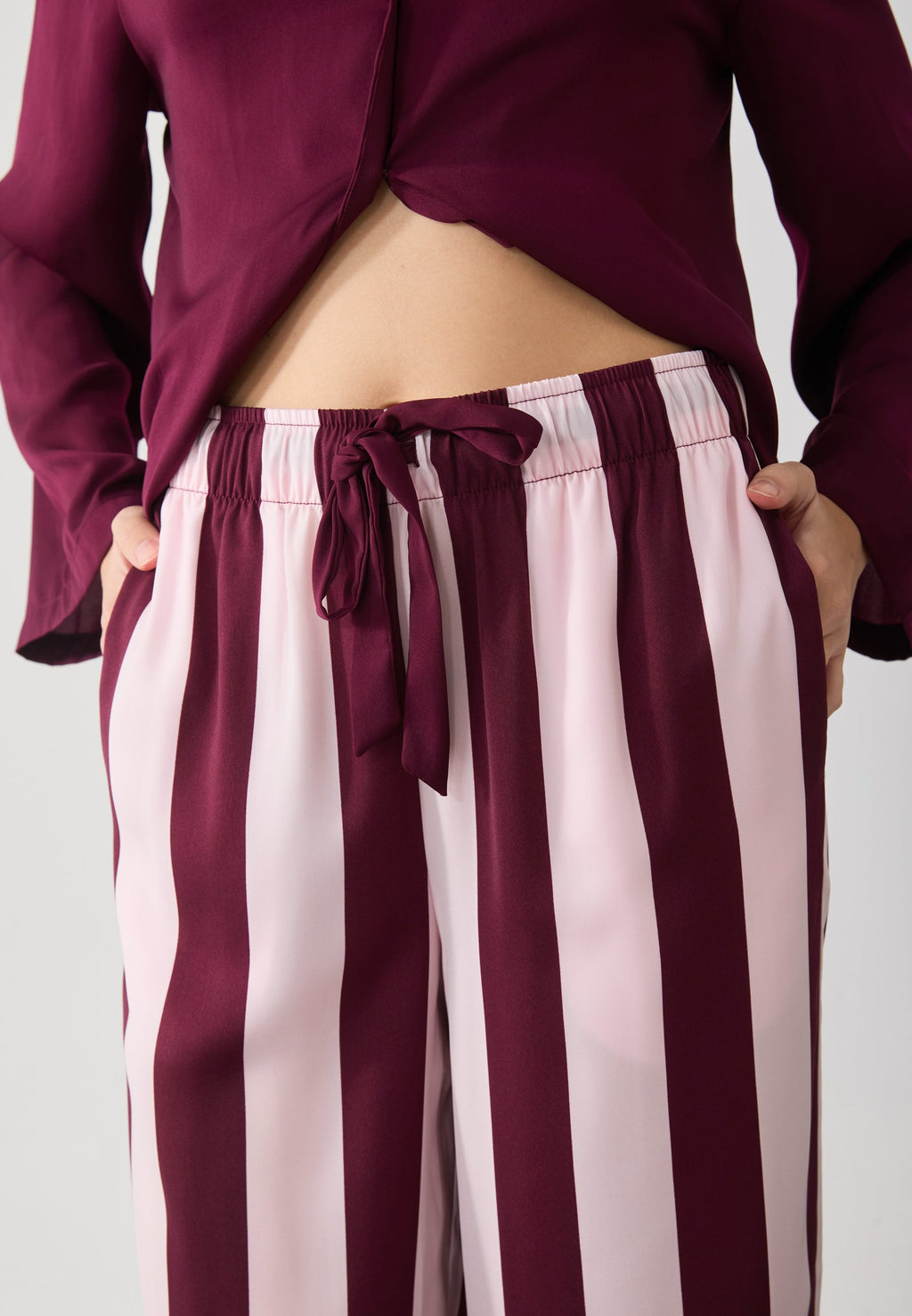 Anna Field CANDY STRIPE WIDE LEG SET