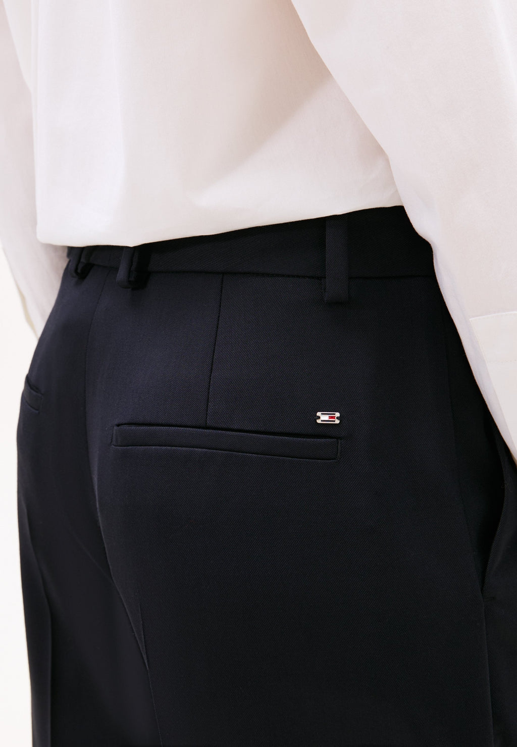 TIMELESS WOOL BLEND RELAXED STRAIGHT TROUSERS Media 5