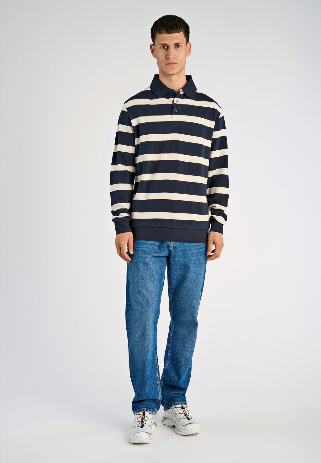 STRIPED POLO SWEATSHIRT L/S Media 2