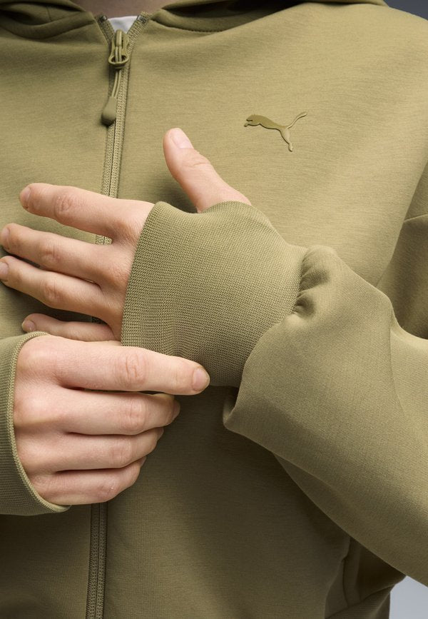 Puma TECH SENSE KAPUZEN - Zip-up sweatshirt - chai latte