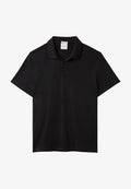 Calvin Klein SLIM SUPIMA LOGO PATCH  - Polo shirt - black