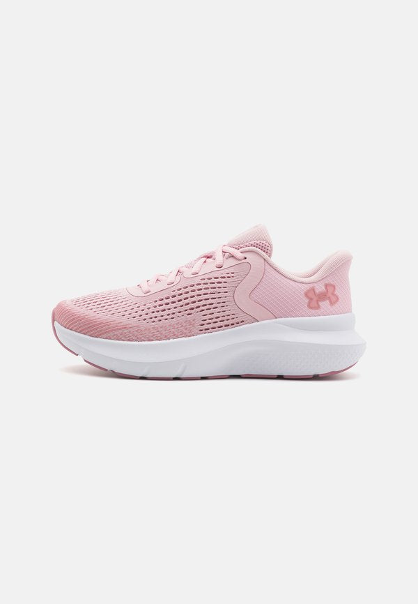 Under Armour CHARGED ROGUE 5 - Road running shoes - prime pink/pink elixir