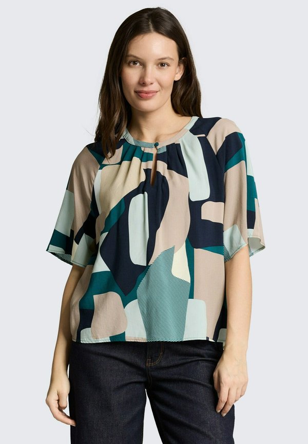 TOM TAILOR MIT MUSTER - Blouse - abstract stripe print