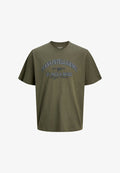 Jack & Jones T- - Print T-shirt - dusty olive