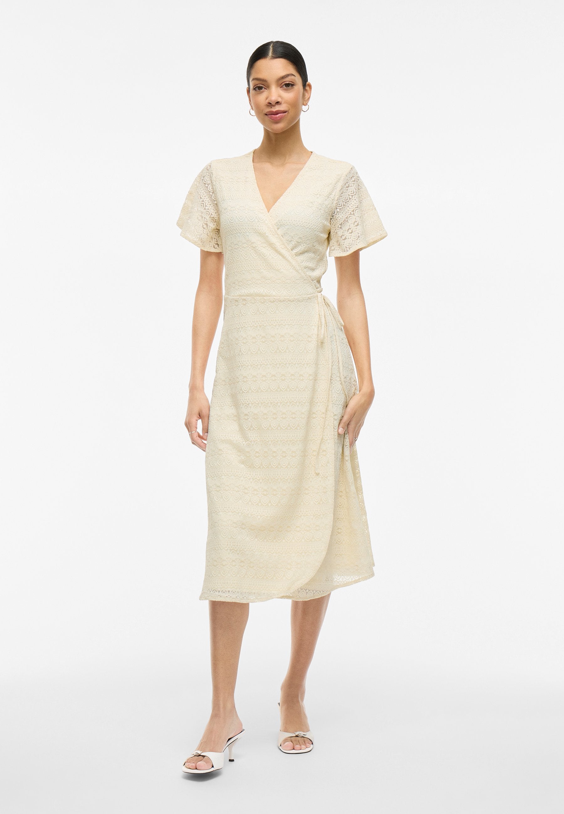 VILA VICHIKKA MIDI WRAP DRESS